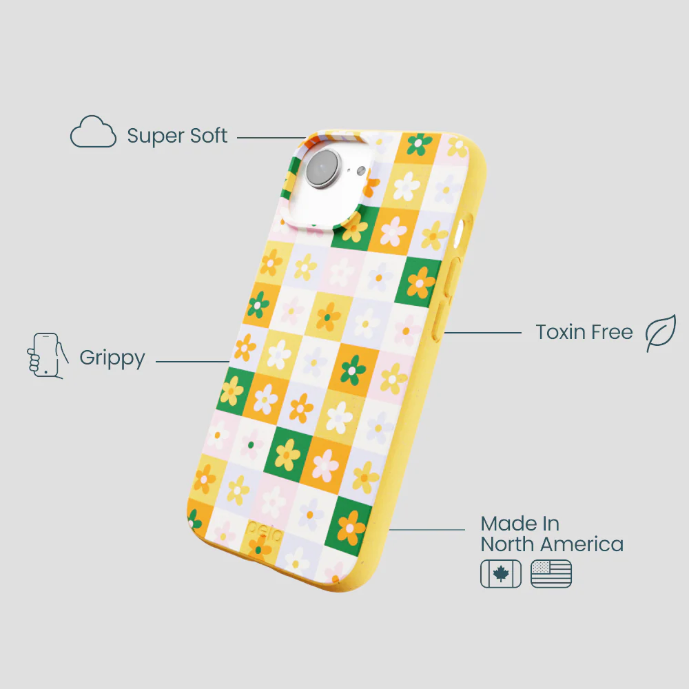 Honey Flower Tiles iPhone 16e/17e Case - Image 4