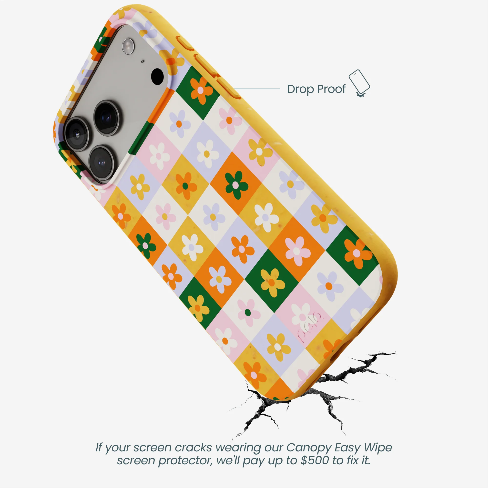 Honey Flower Tiles iPhone 17 Pro Max Case - Image 5