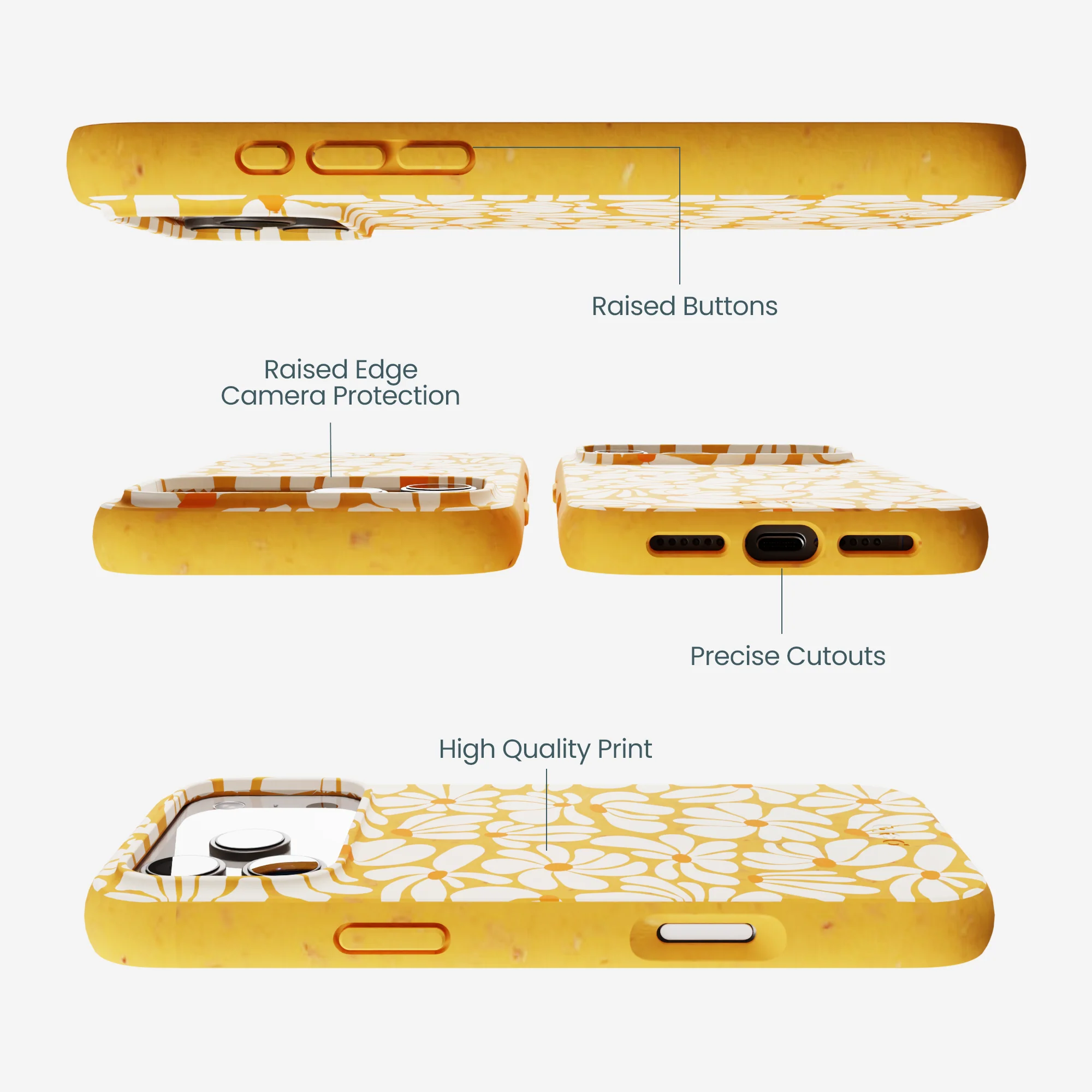 Honey Funky Petals iPhone 17 Pro Max Case - Image 3