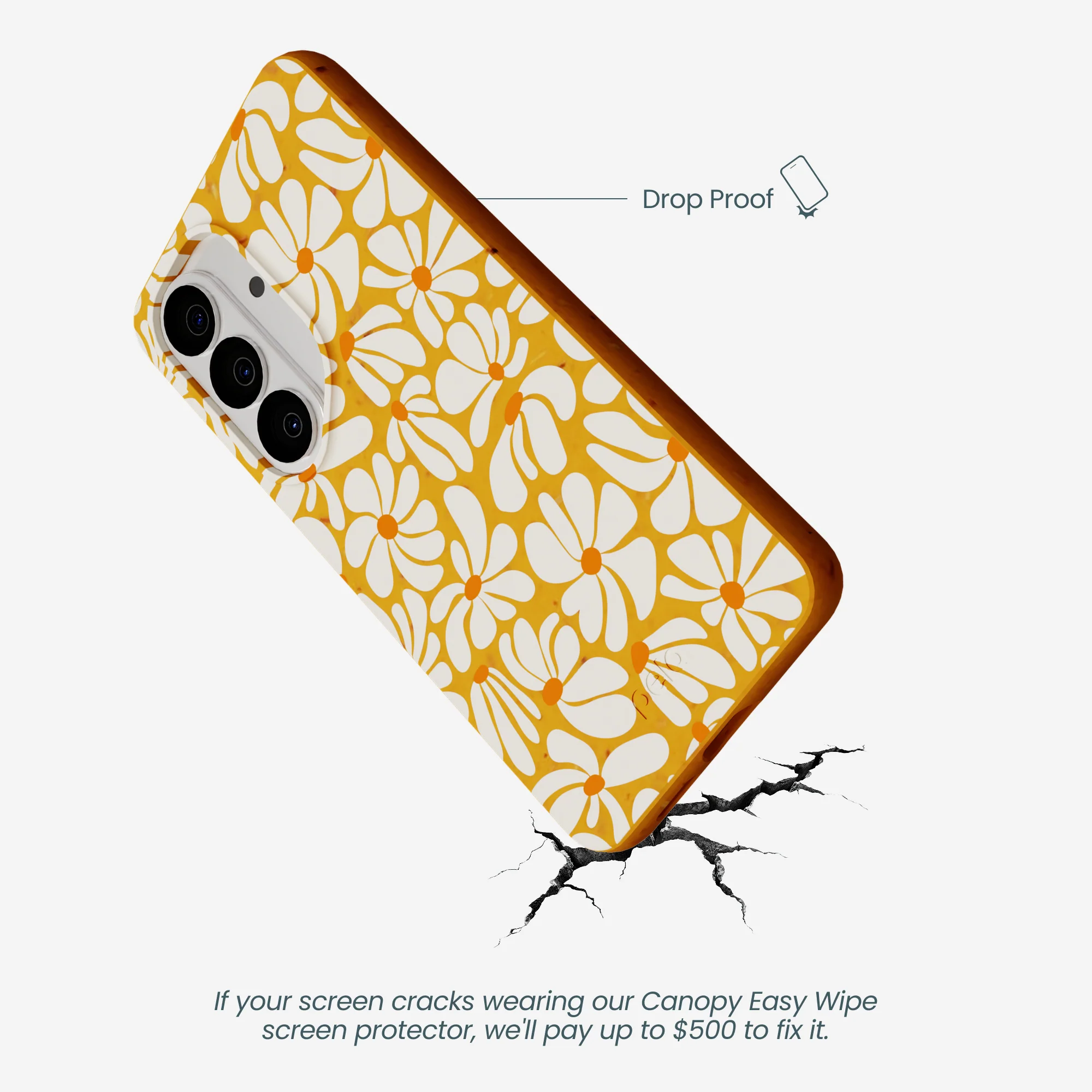 Honey Funky Petals Samsung Galaxy S26 Case - Image 4