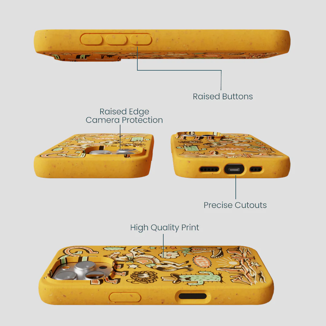 Honey Miller West iPhone 16 Pro Case - Image 3