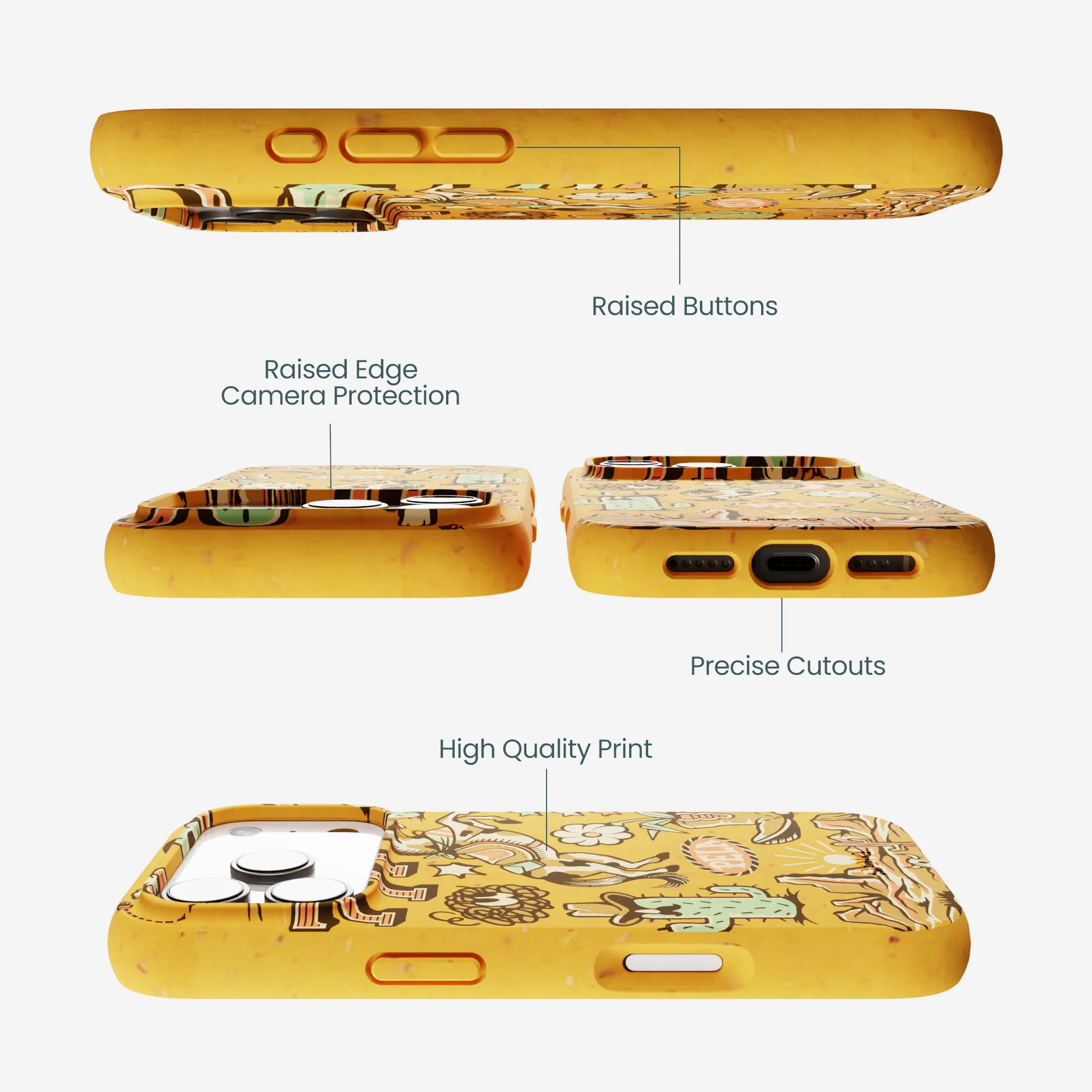 Honey Miller West iPhone 17 Pro Case - Image 3