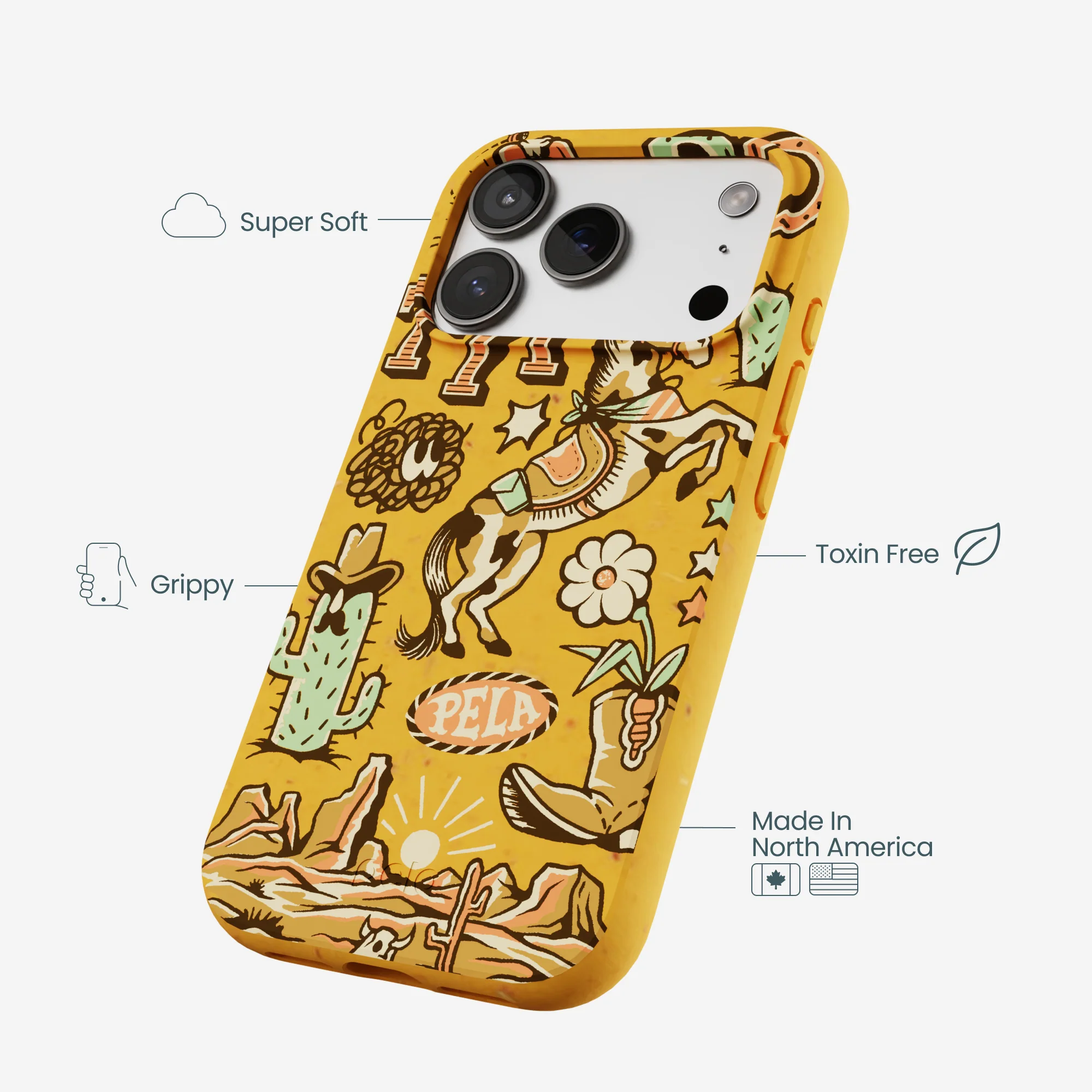 Honey Miller West iPhone 17 Pro Case - Image 4