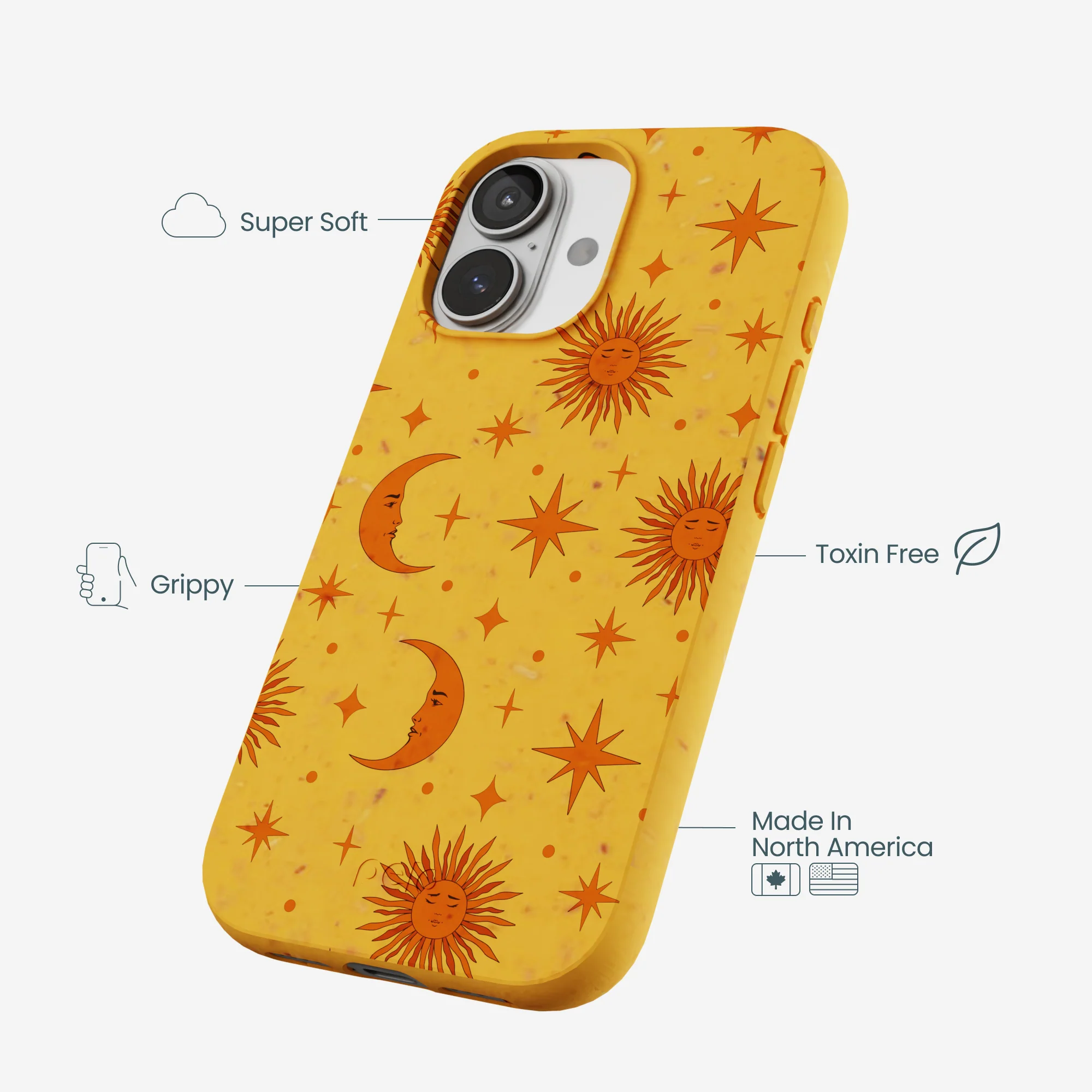 Honey Sun and Moon iPhone 17 Case - Image 4