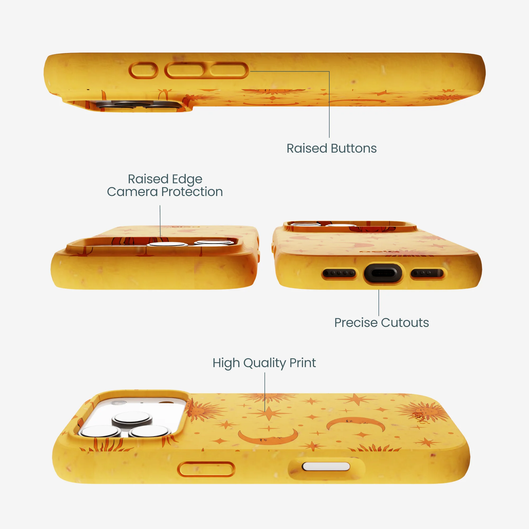 Honey Sun and Moon iPhone 17 Pro Case - Image 3