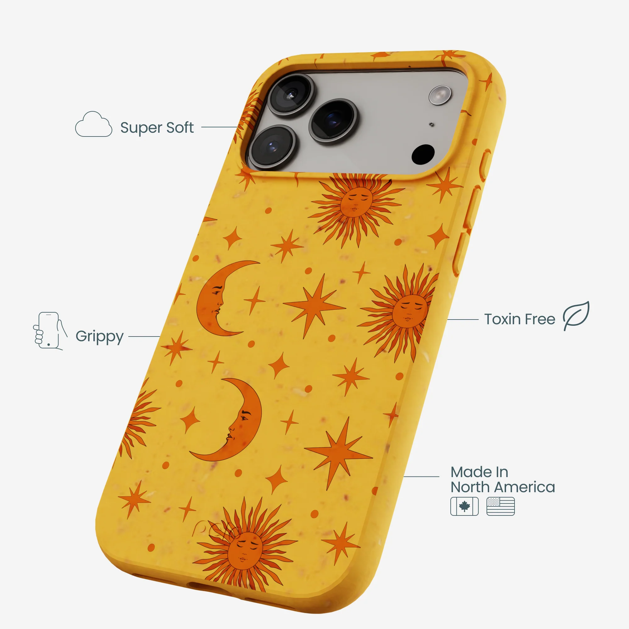 Honey Sun and Moon iPhone 17 Pro Max Case - Image 4