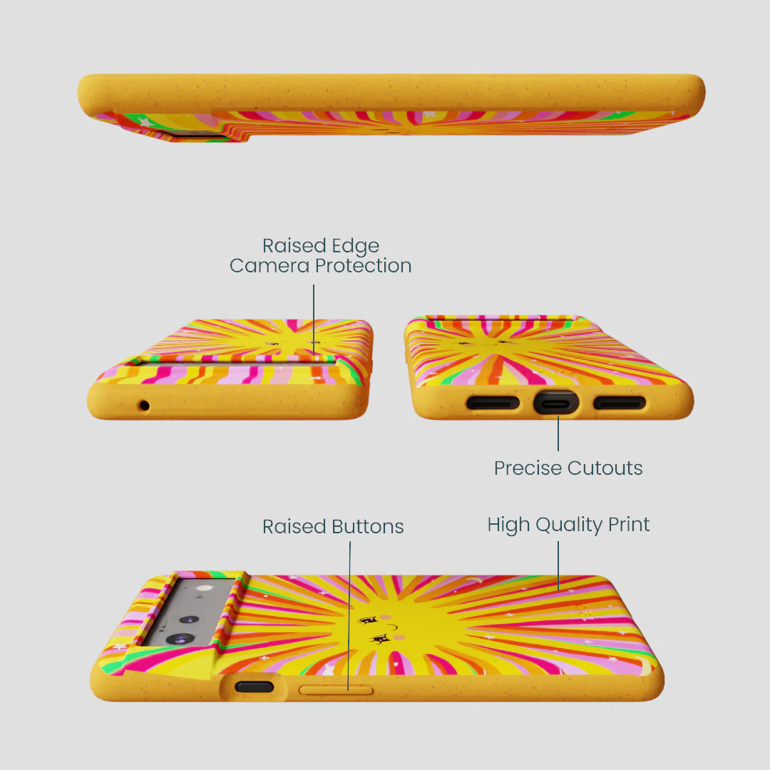 Honey Sunny Trip Google Pixel 6a Case - Image 2