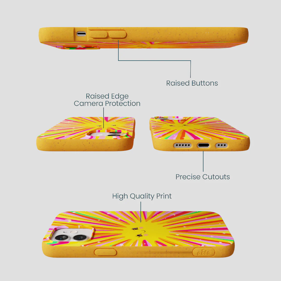 Honey Sunny Trip iPhone 12/ iPhone 12 Pro Case - Image 2