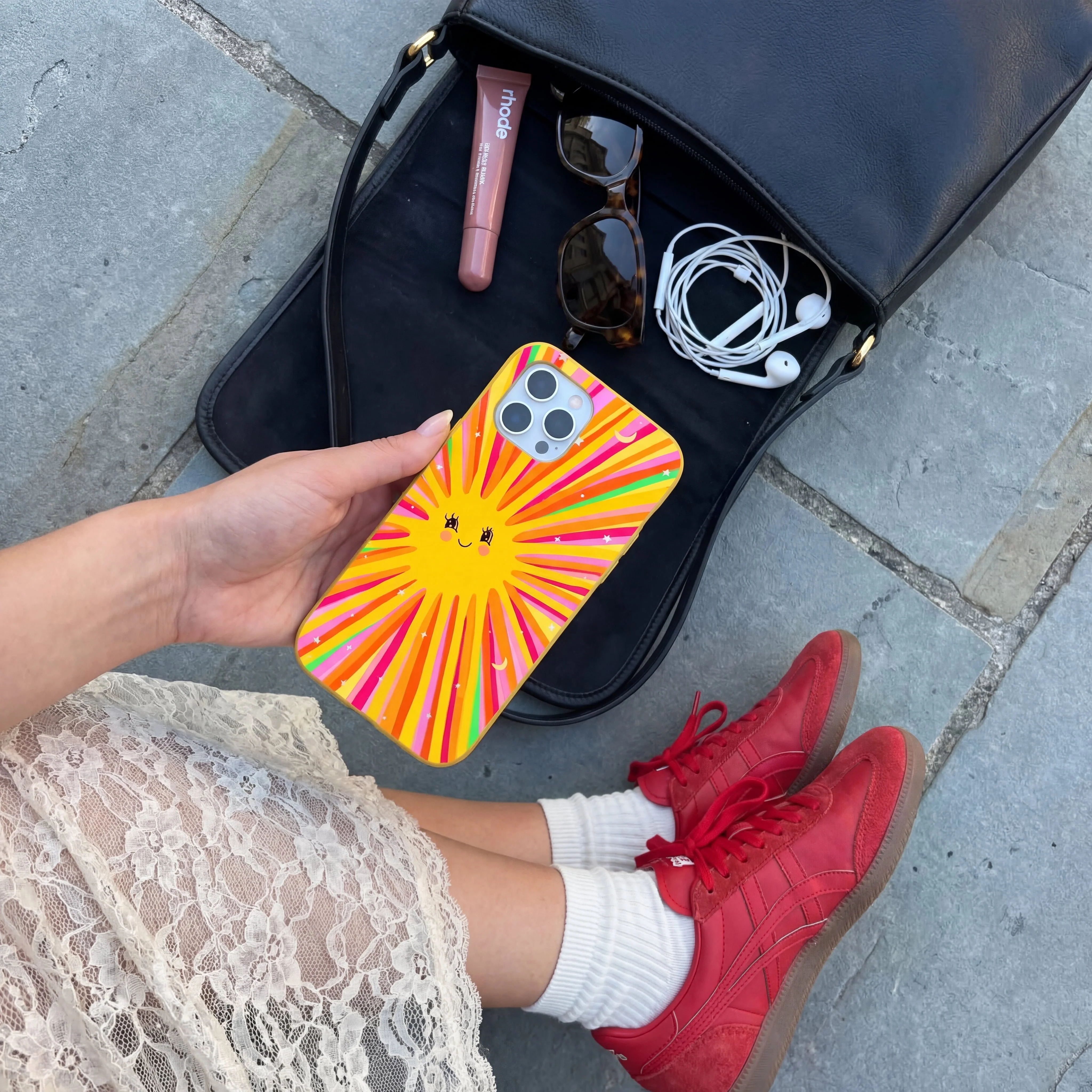 Honey Sunny Trip iPhone 14 Pro Case - Image 2