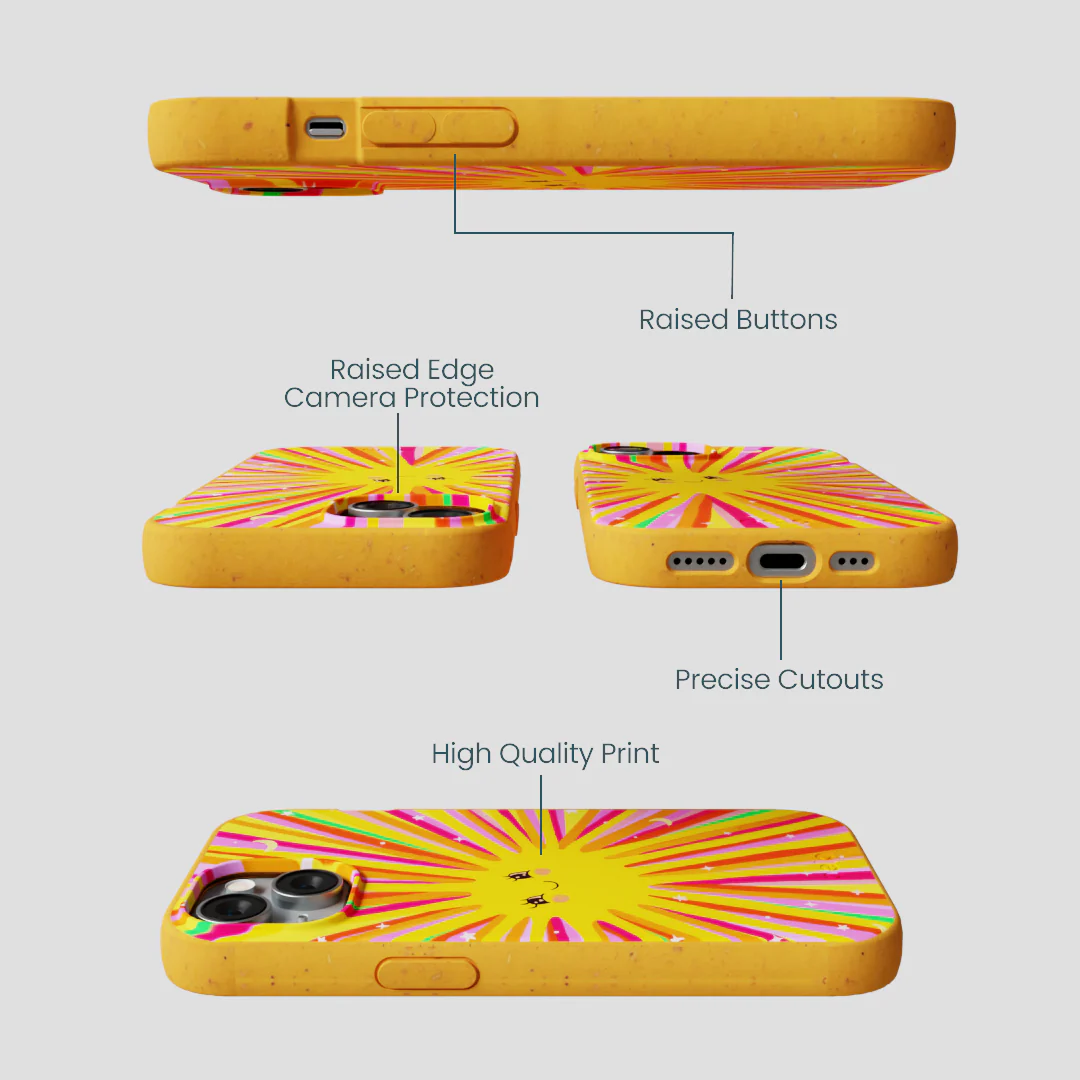 Honey Sunny Trip iPhone 15 Case - Image 3