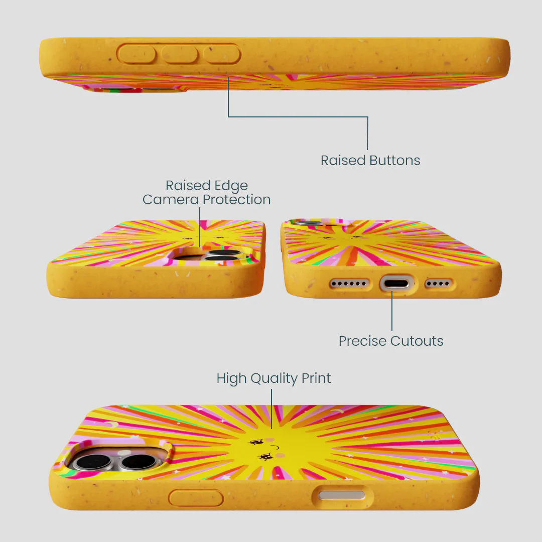 Honey Sunny Trip iPhone 16 Plus Case - Image 3