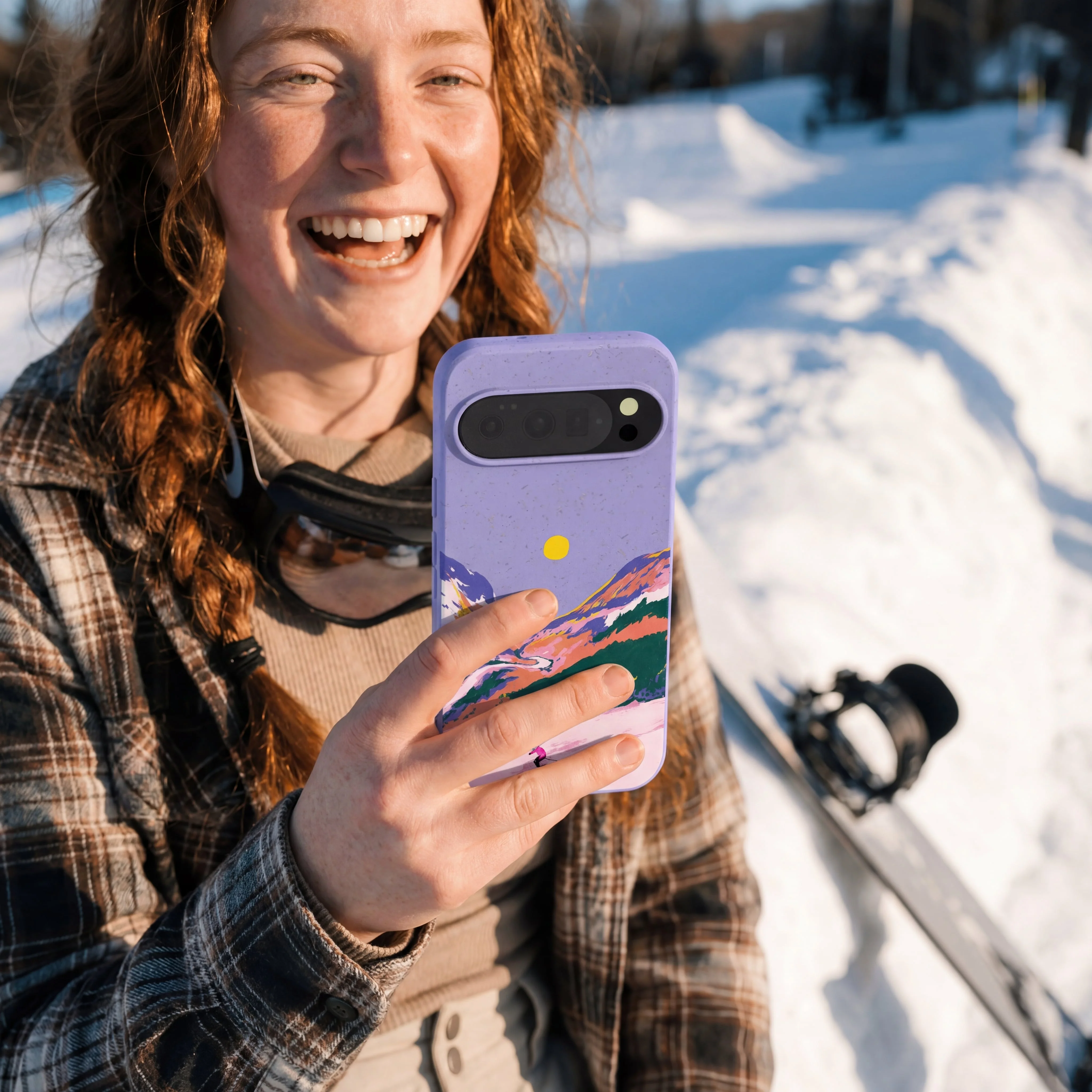 Lavender Alpine Sunset Google Pixel 10/10 Pro Case - Image 2