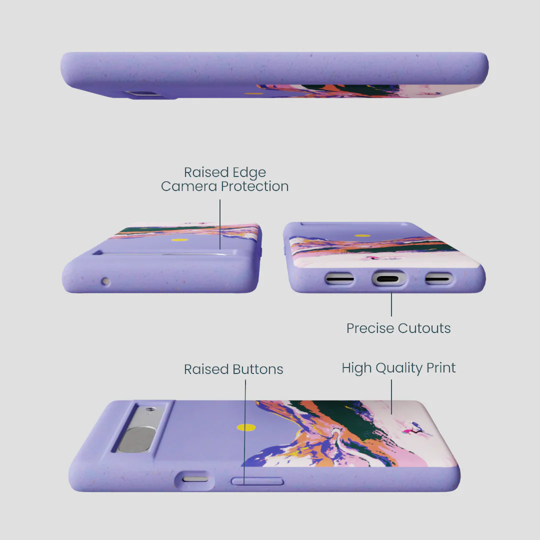 Lavender Alpine Sunset Google Pixel 7a Case - Image 2