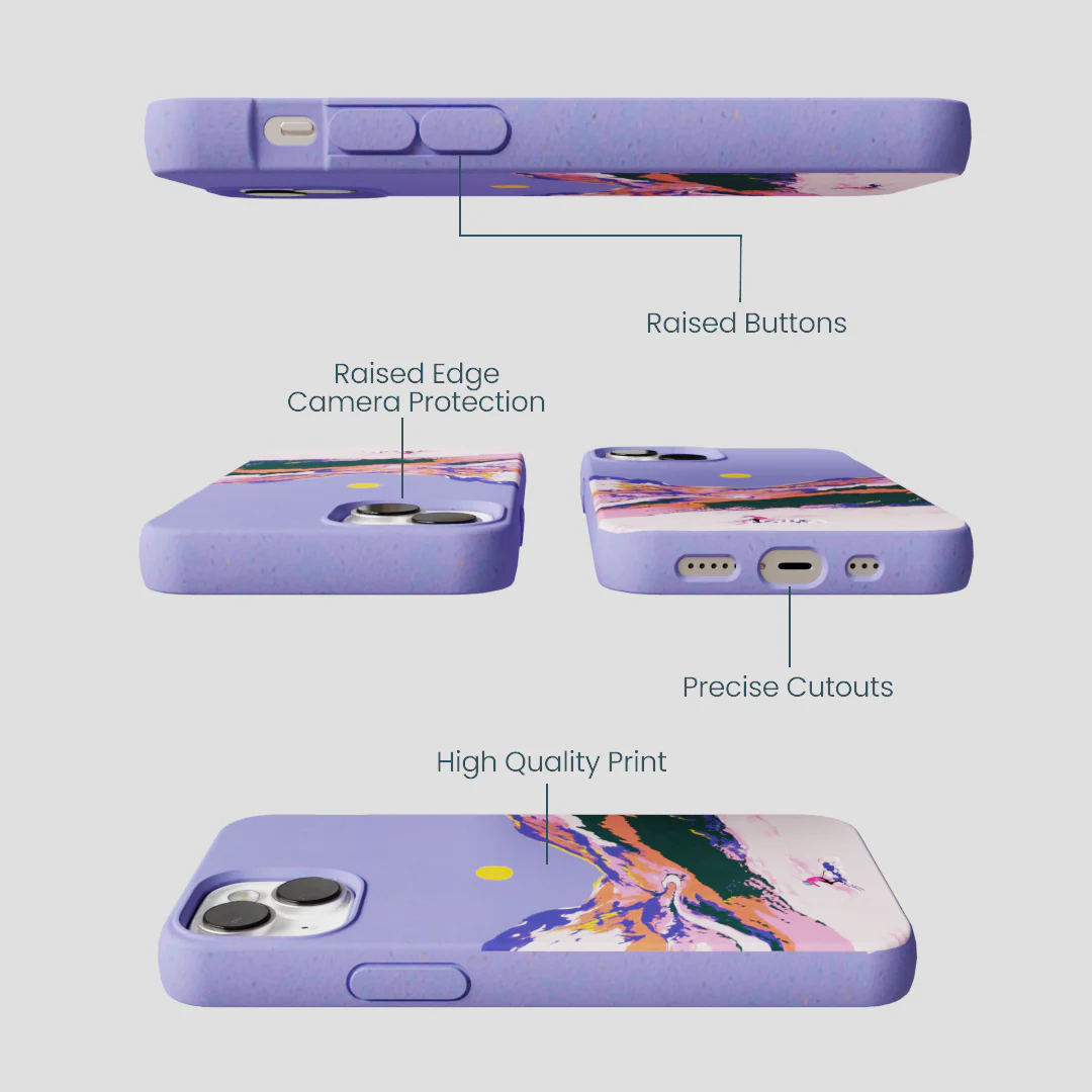 Lavender Alpine Sunset iPhone 13 Case - Image 3