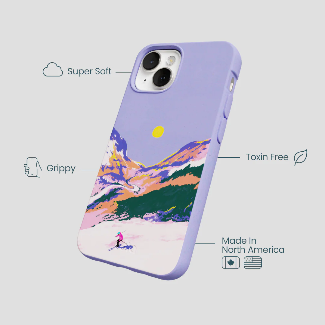 Lavender Alpine Sunset iPhone 13 Case - Image 4
