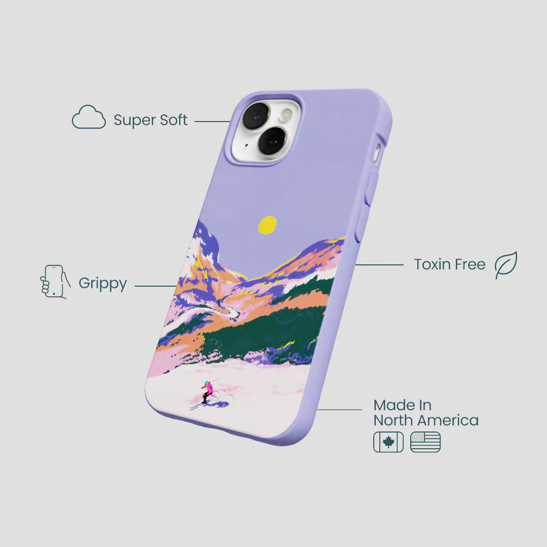Lavender Alpine Sunset iPhone 13 Mini Case - Image 4