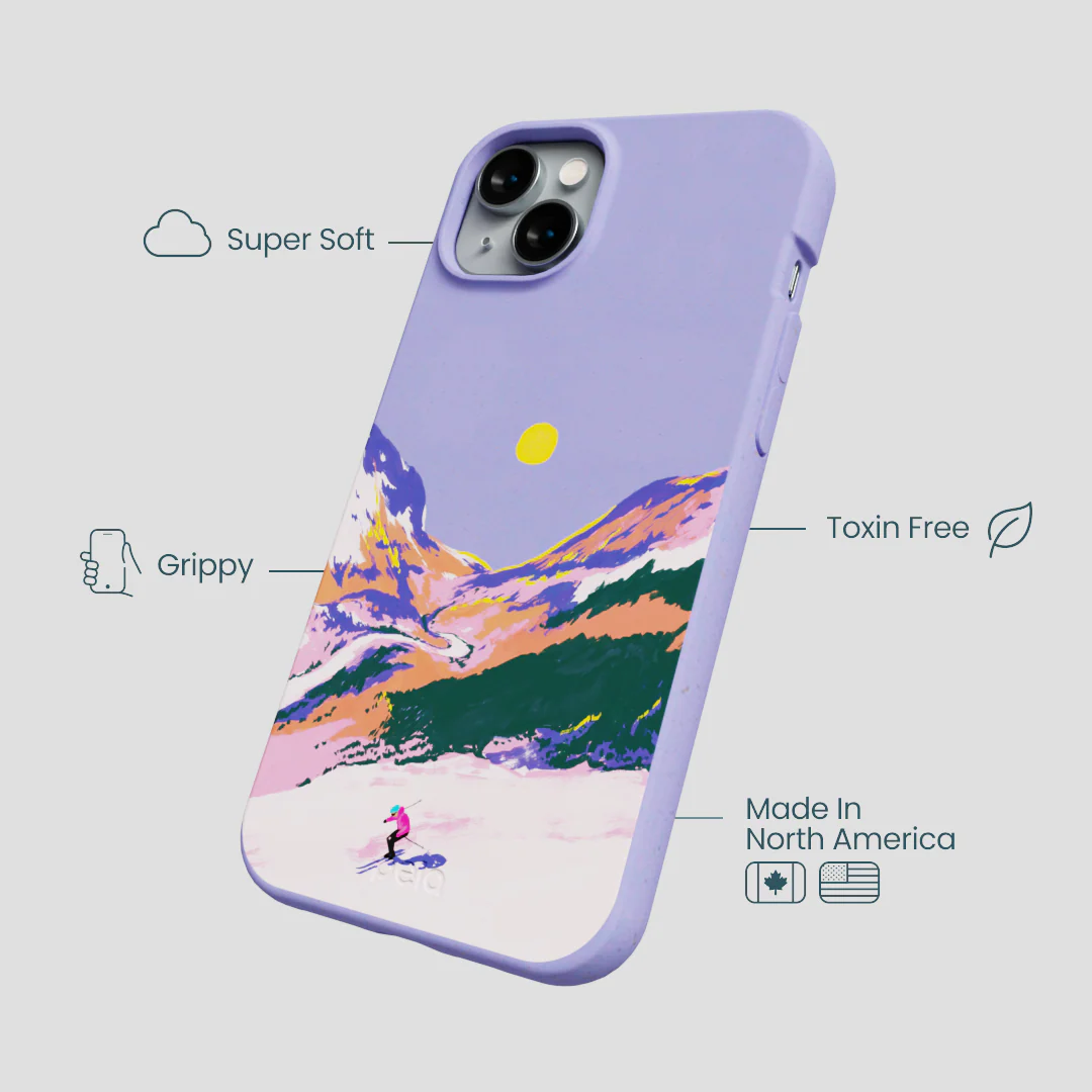 Lavender Alpine Sunset iPhone 14 Plus Case - Image 4