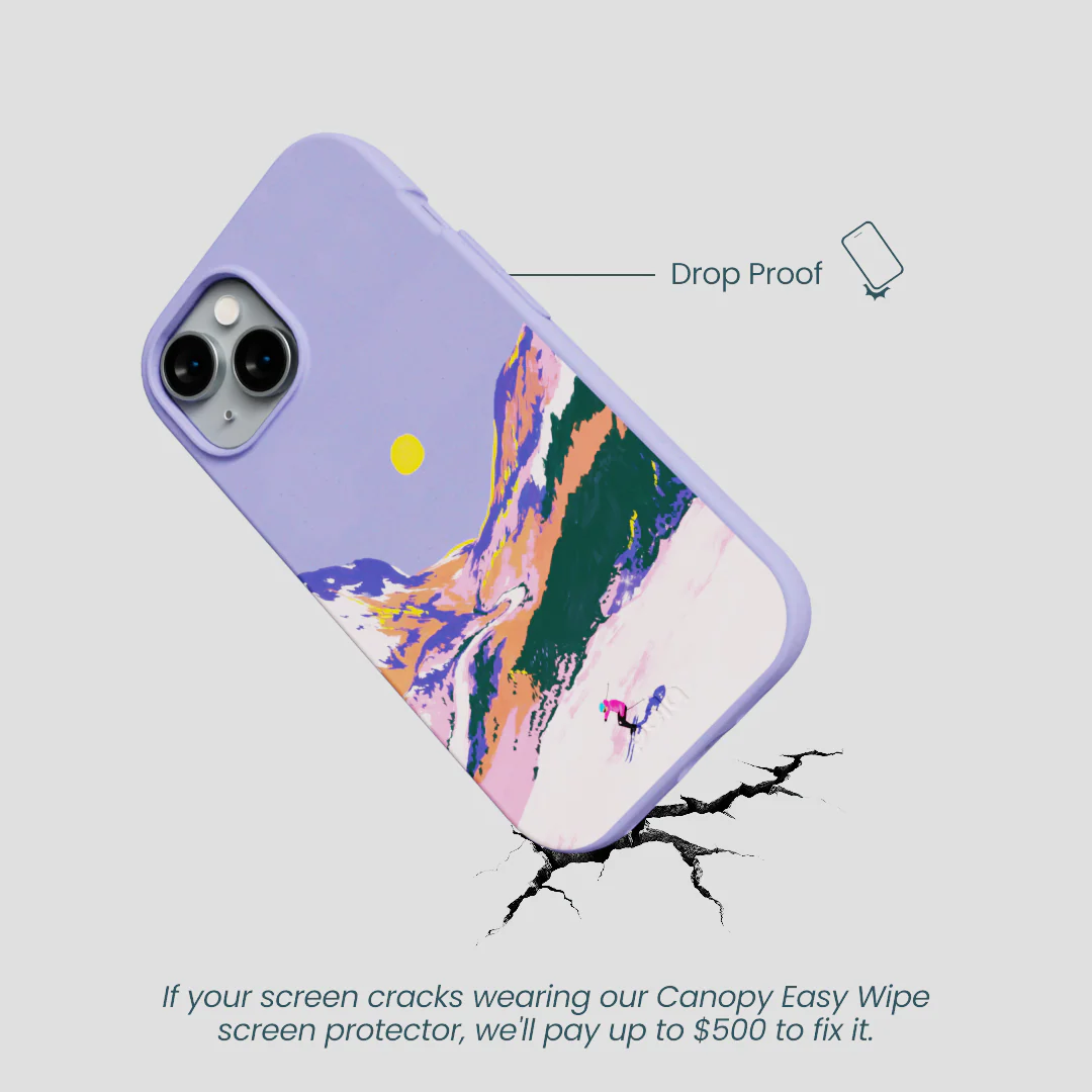 Lavender Alpine Sunset iPhone 15 Case - Image 5