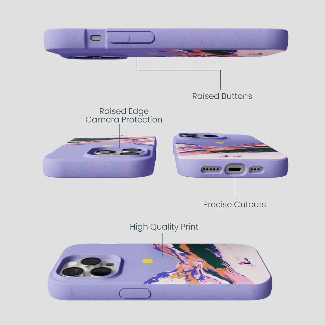 Lavender Alpine Sunset iPhone 15 Pro Case - Image 3