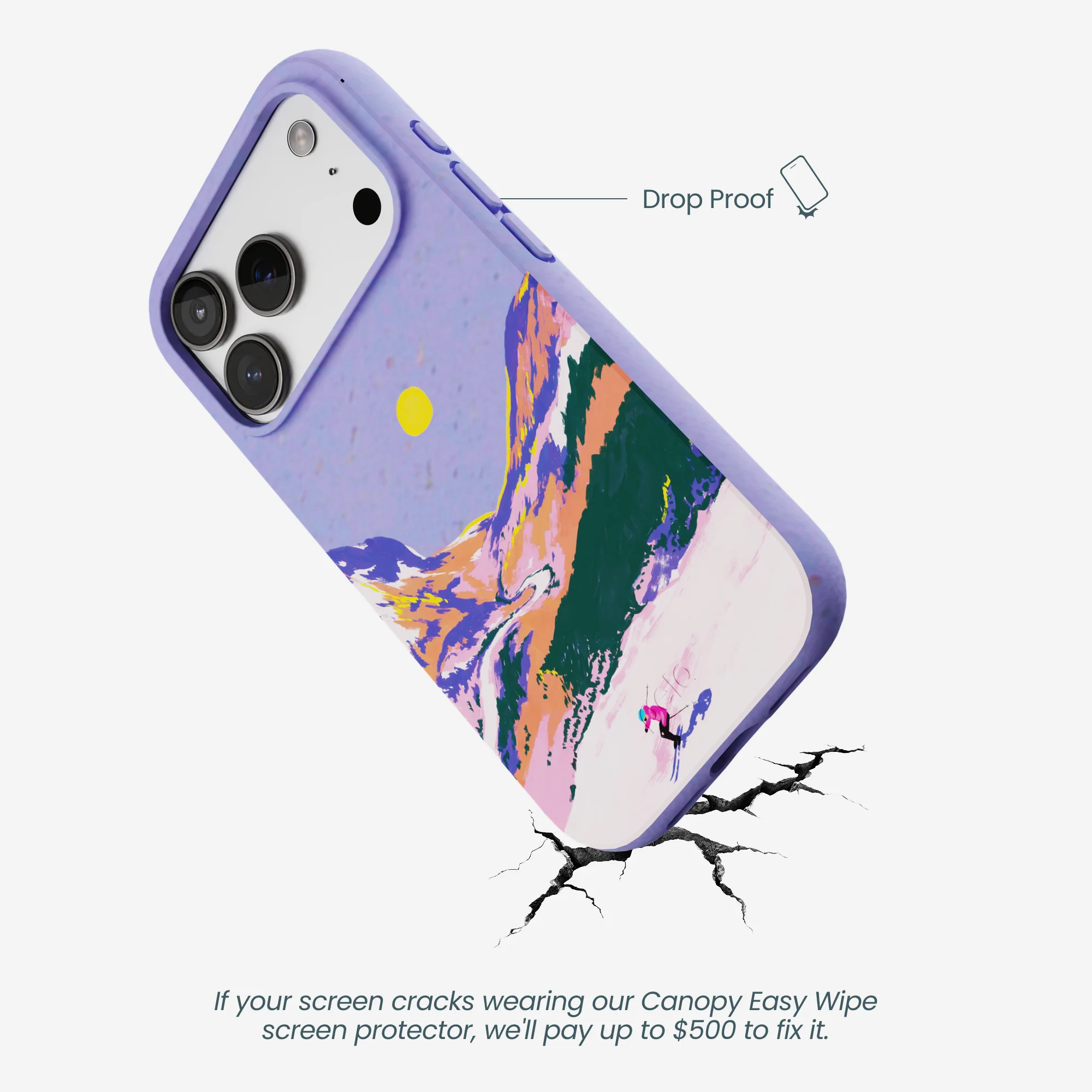 Lavender Alpine Sunset iPhone 17 Pro Case - Image 5
