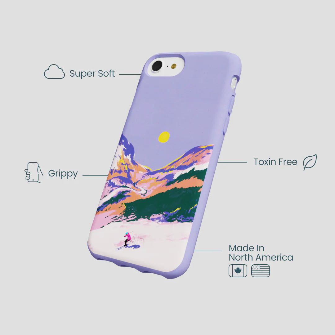 Lavender Alpine Sunset iPhone 6/6s/7/8/SE Case - Image 3