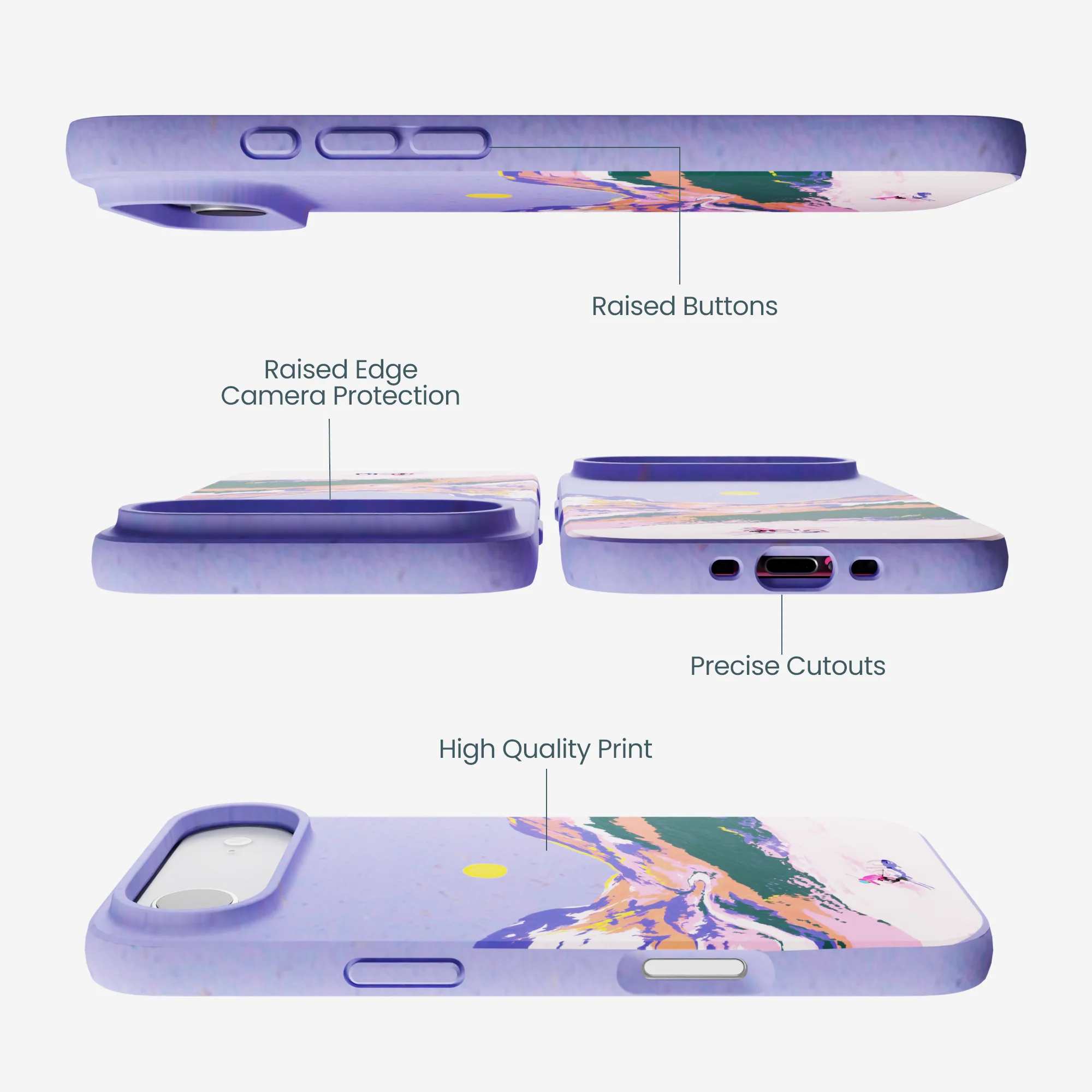 Lavender Alpine Sunset iPhone Air Case - Image 3