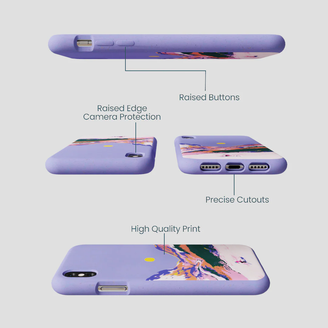 Lavender Alpine Sunset iPhone XR Case - Image 2