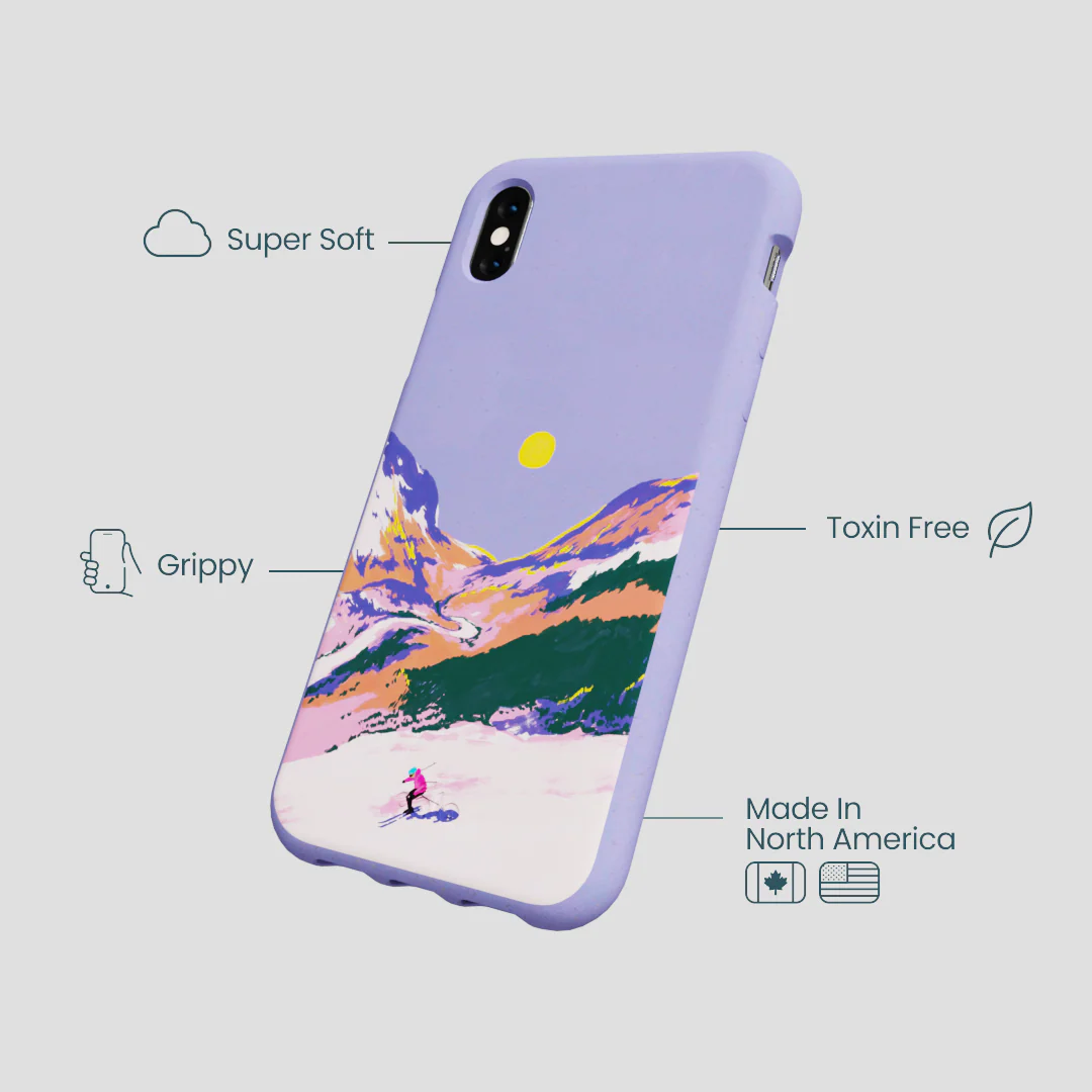 Lavender Alpine Sunset iPhone XR Case - Image 3
