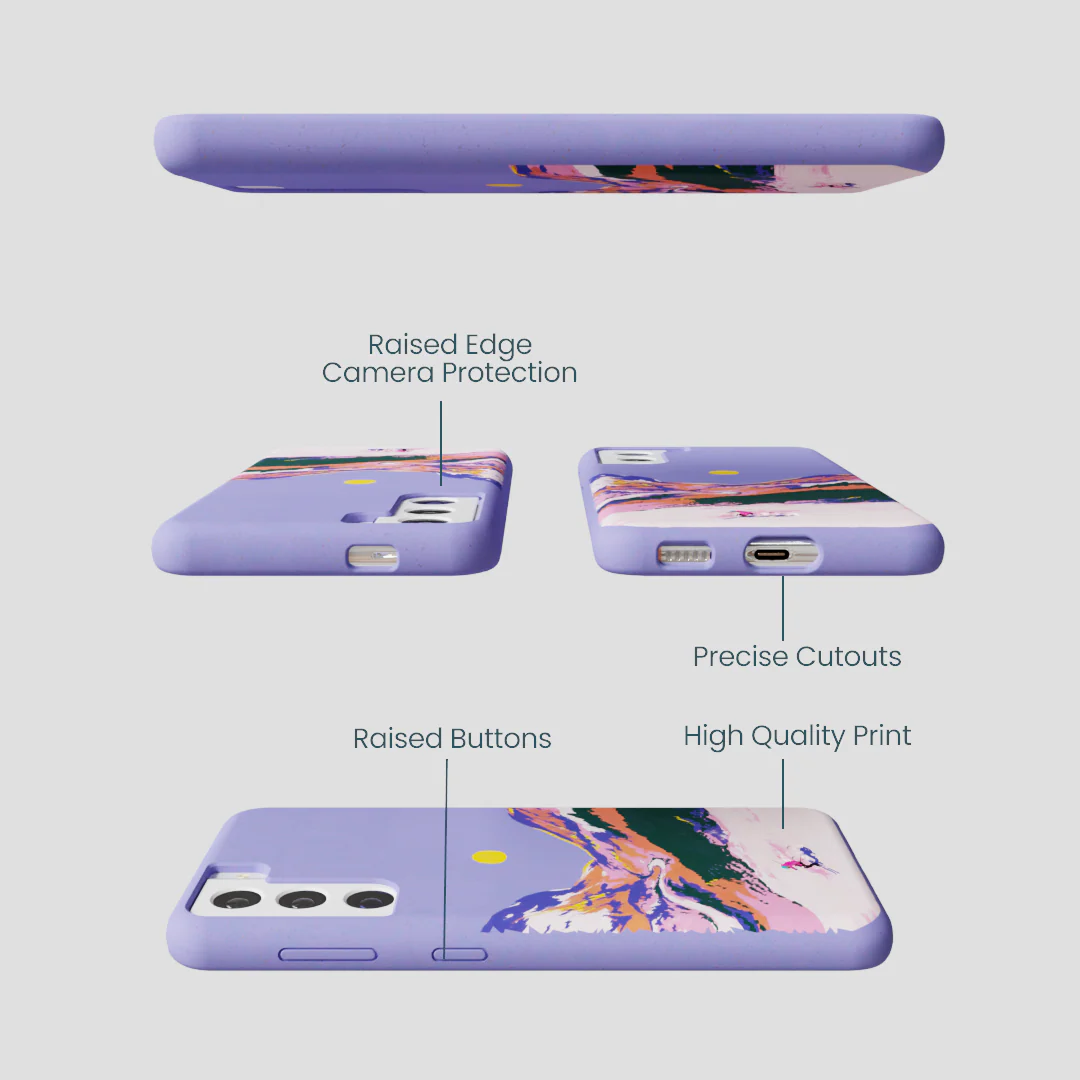 Lavender Alpine Sunset Samsung Galaxy S21 Case - Image 2