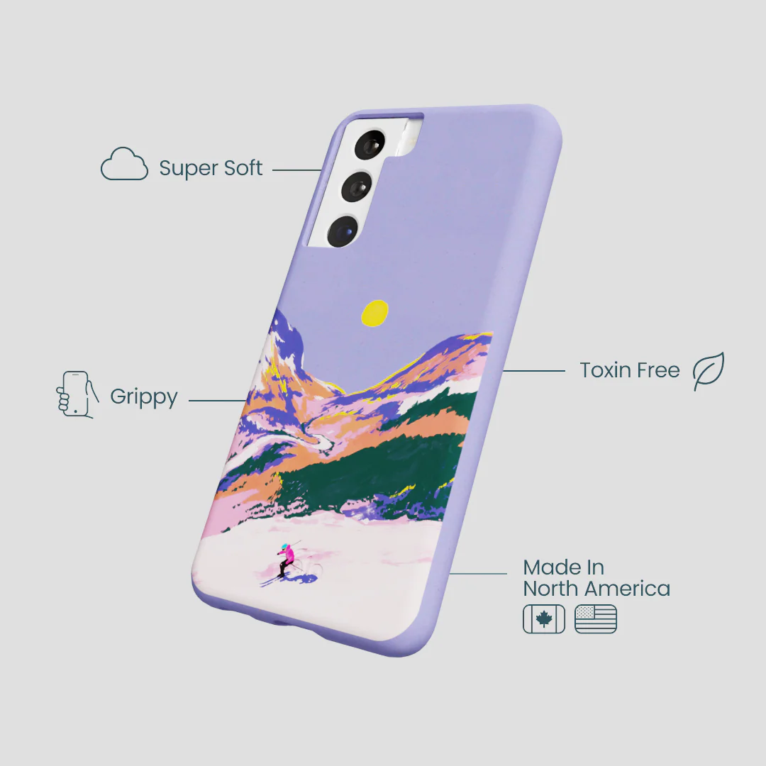 Lavender Alpine Sunset Samsung Galaxy S21 Case - Image 3