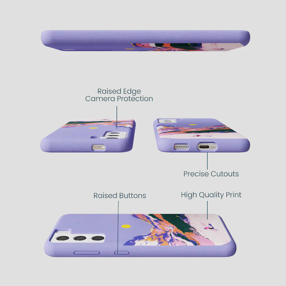 Lavender Alpine Sunset Samsung Galaxy S22 Case - Image 2