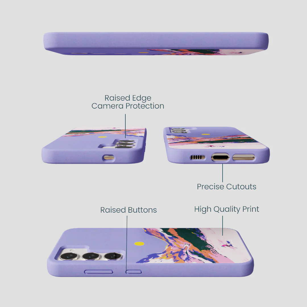 Lavender Alpine Sunset Samsung Galaxy S23 Case - Image 2