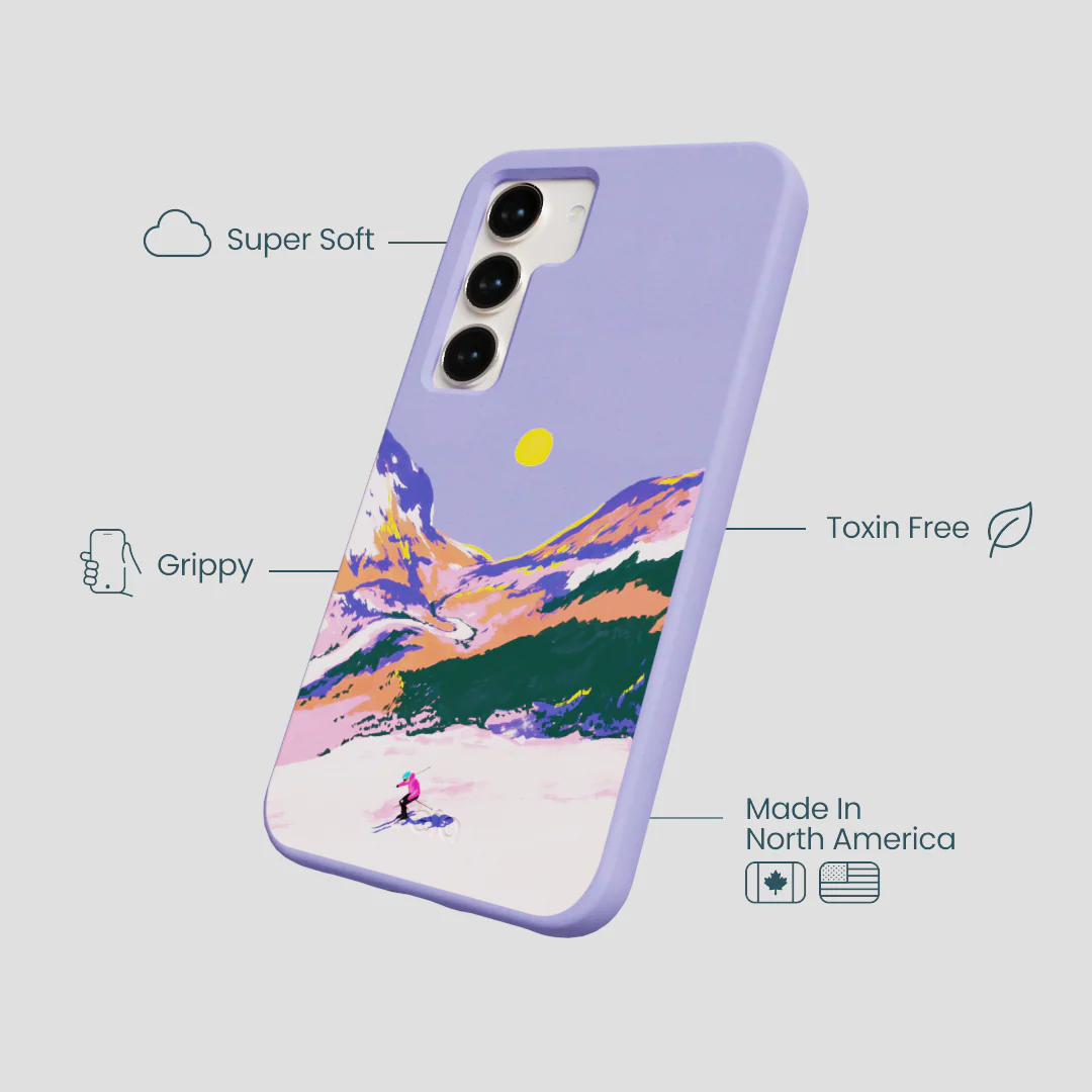 Lavender Alpine Sunset Samsung Galaxy S23 Case - Image 3