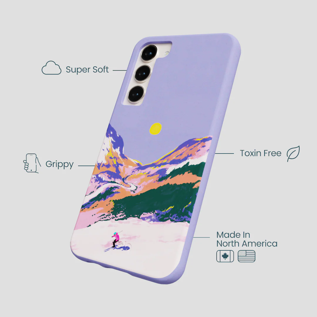 Lavender Alpine Sunset Samsung Galaxy S23+(Plus) Case - Image 3