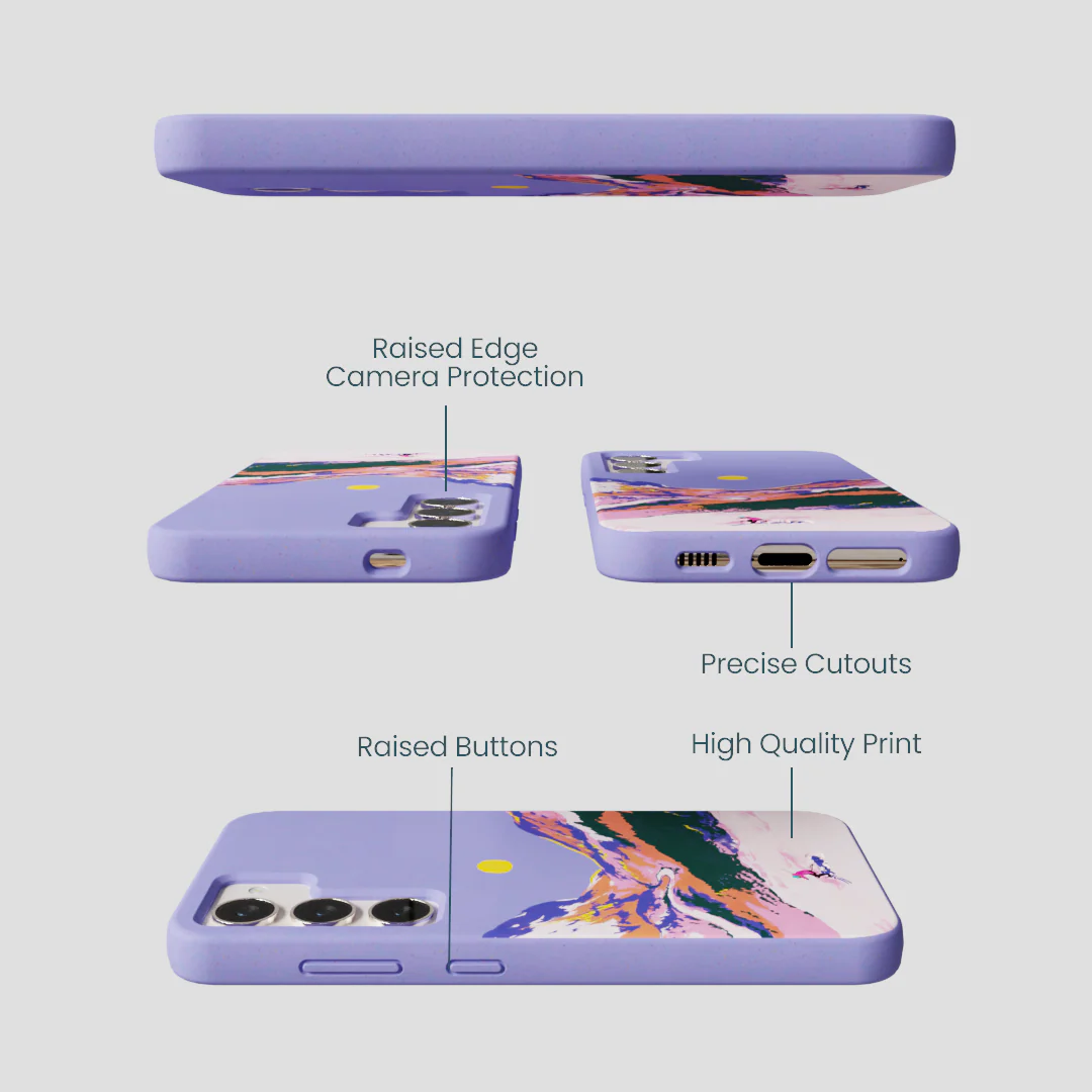 Lavender Alpine Sunset Samsung Galaxy S24 Case - Image 3