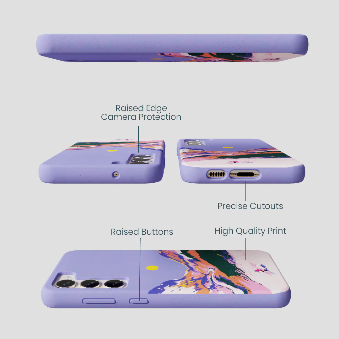 Lavender Alpine Sunset Samsung Galaxy S24+(Plus) Case - Image 3