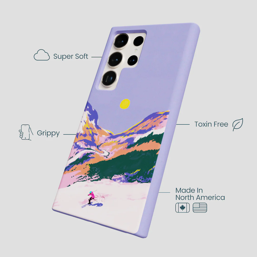 Lavender Alpine Sunset Samsung Galaxy S24 Ultra Case - Image 4