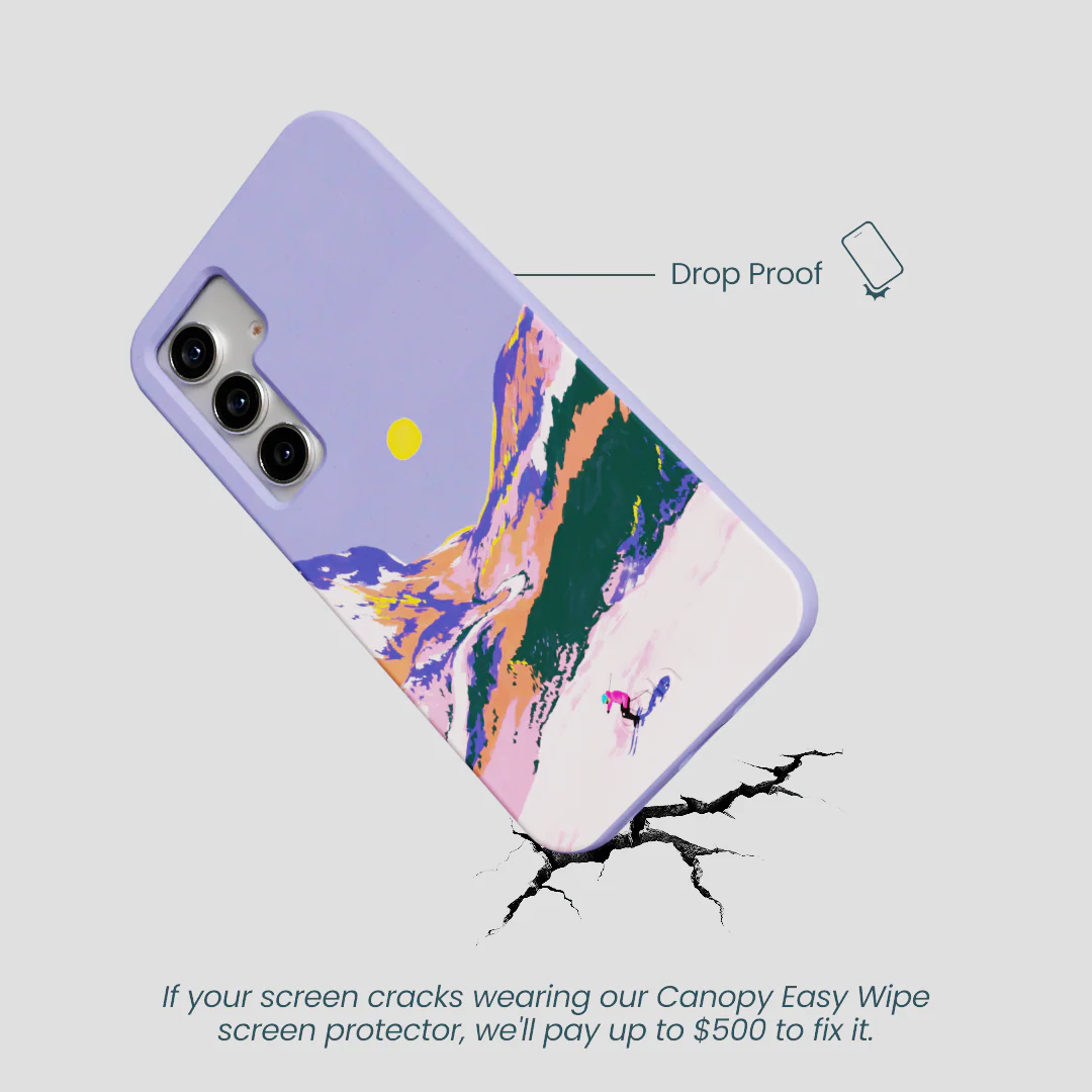Lavender Alpine Sunset Samsung Galaxy S25 Case - Image 5