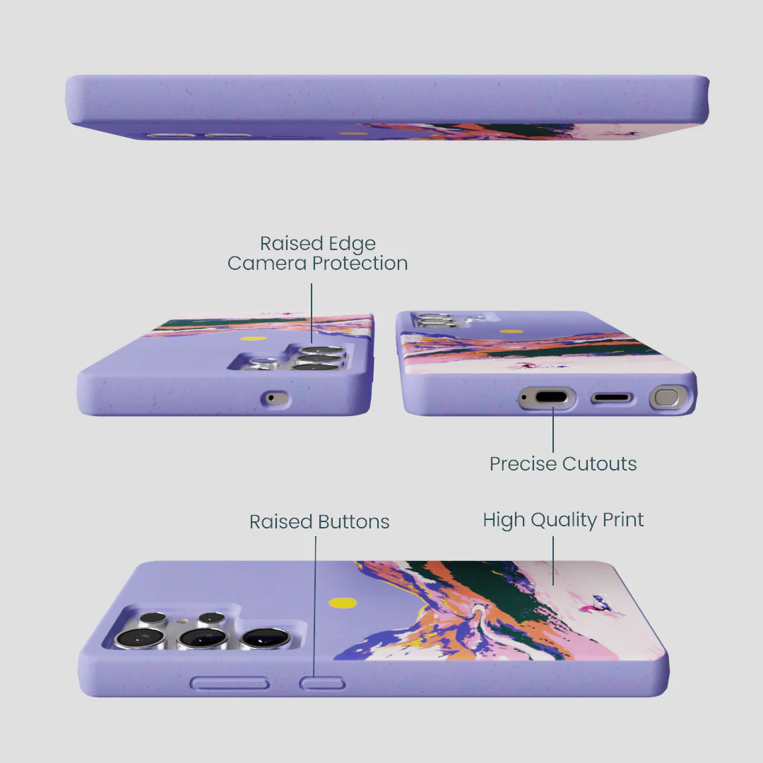 Lavender Alpine Sunset Samsung Galaxy S25 Ultra Case - Image 3