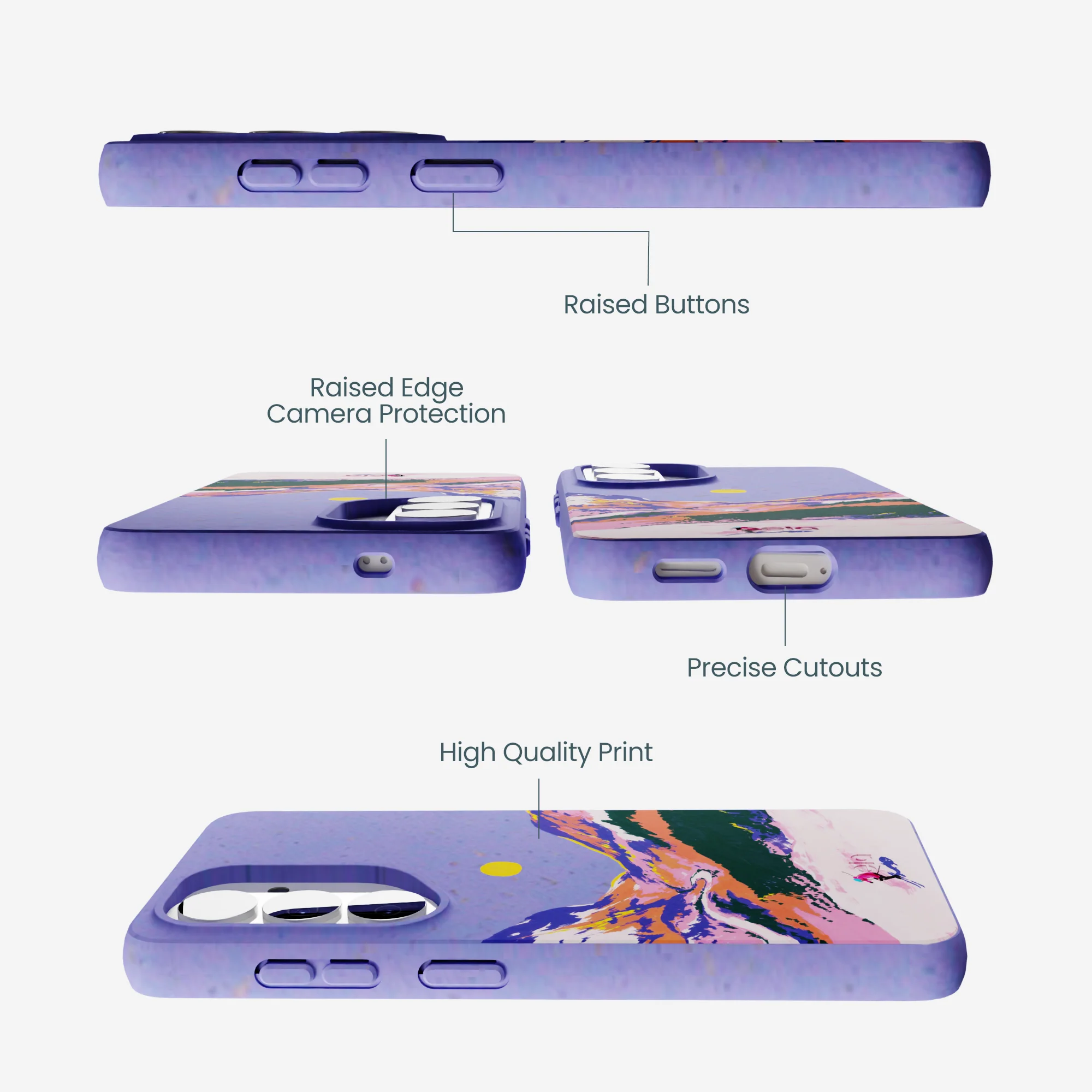 Lavender Alpine Sunset Samsung Galaxy S26 Case - Image 2