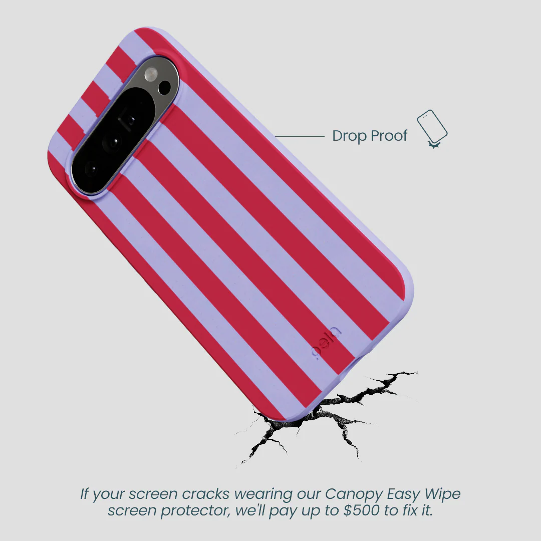 Lavender Berry Stripes Google Pixel 10 Pro XL Case - Image 4