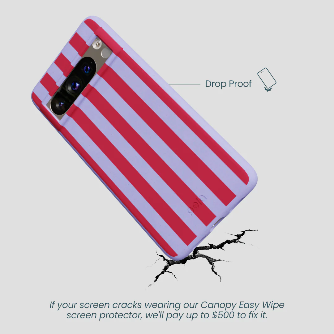 Lavender Berry Stripes Google Pixel 8 Pro Case - Image 4