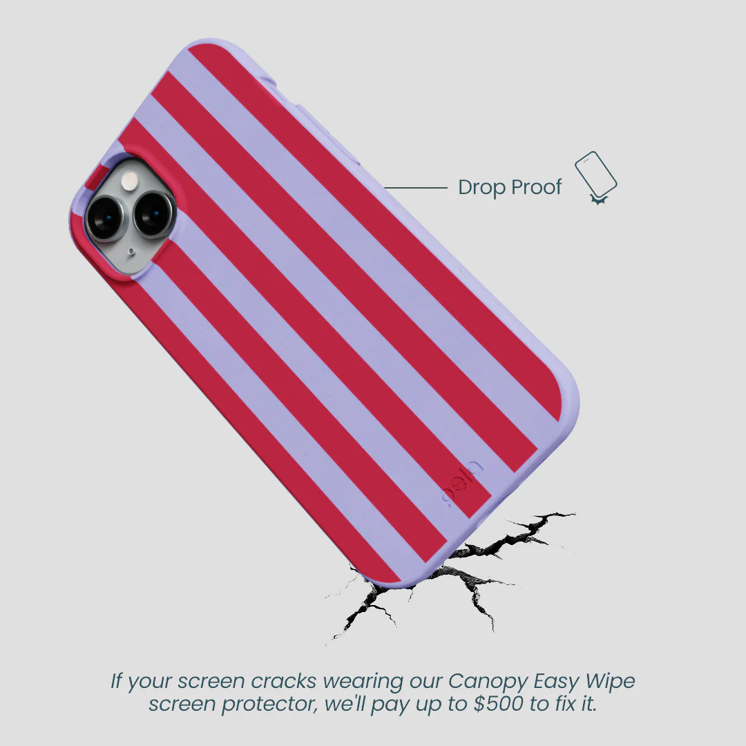 Lavender Berry Stripes iPhone 15 Plus Case - Image 5