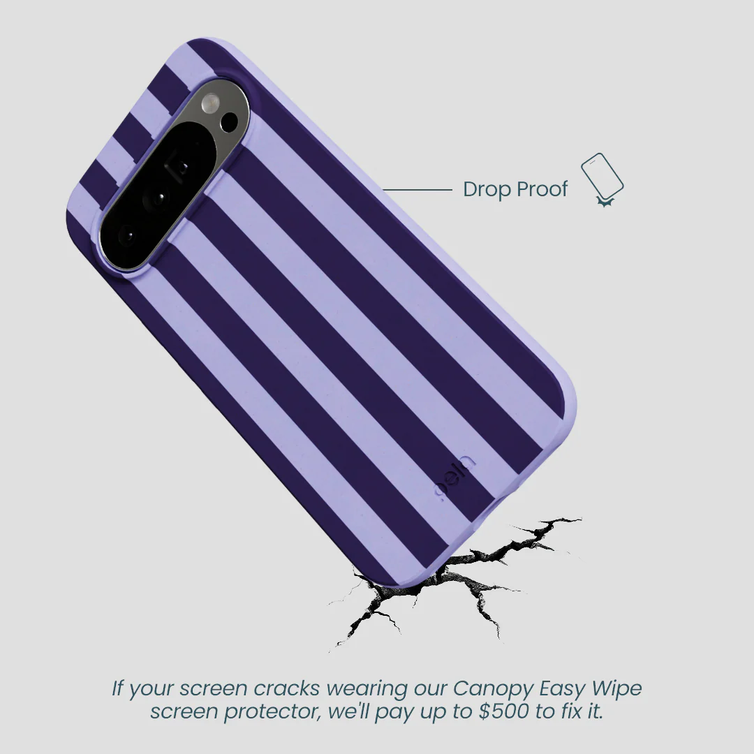 Lavender Big Plum Stripes Google Pixel 10 Pro XL Case - Image 4