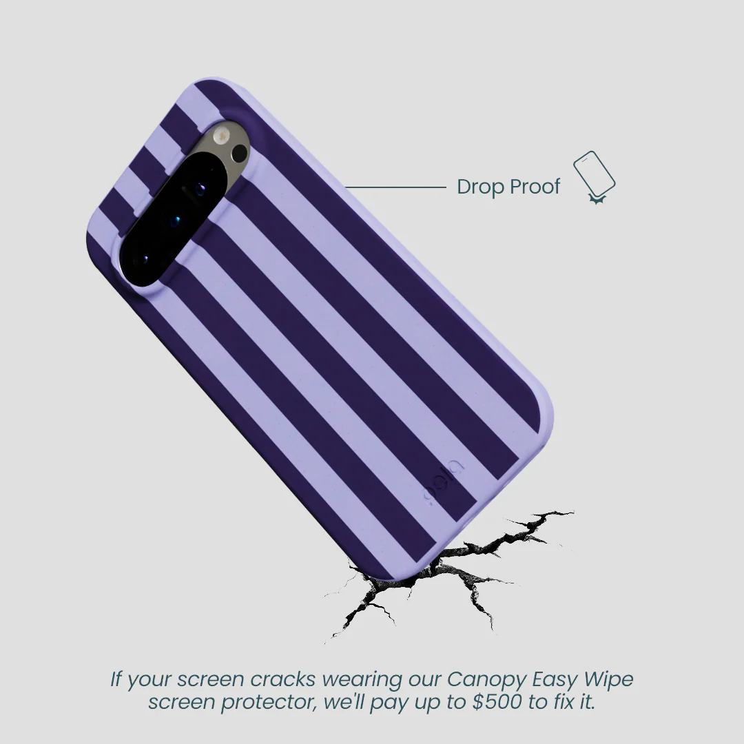 Lavender Big Plum Stripes Google Pixel 9/9 Pro Case - Image 4