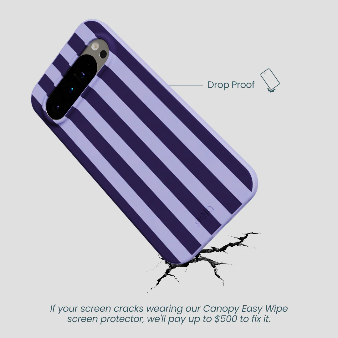 Lavender Big Plum Stripes Google Pixel 9 Pro XL Case - Image 4