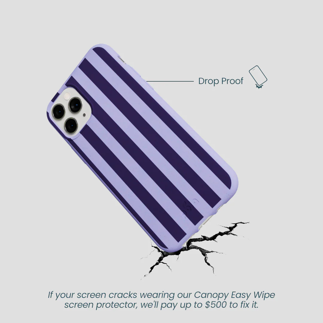 Lavender Big Plum Stripes iPhone 11 Pro Case - Image 5
