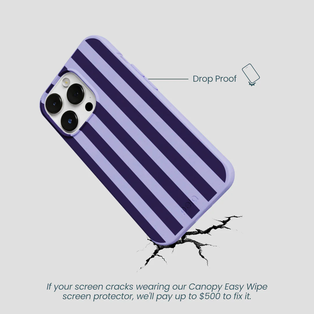 Lavender Big Plum Stripes iPhone 13 Pro Case - Image 5