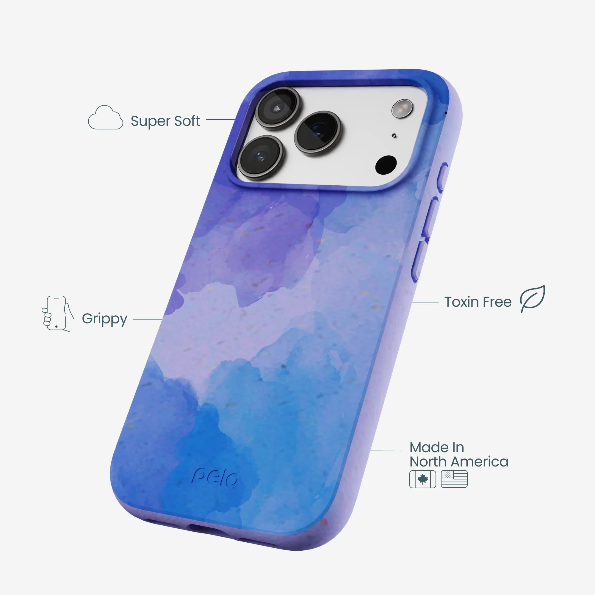 Lavender Blue Reflections iPhone 17 Pro Case - Image 4