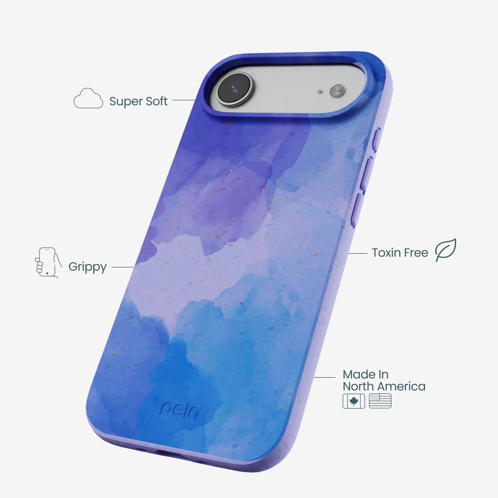 Lavender Blue Reflections iPhone Air Case - Image 4
